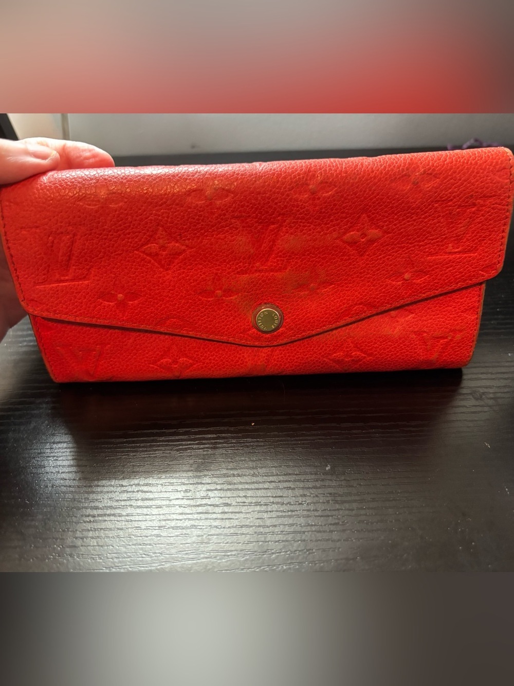 Authentic Louis Vuitton Monogram Empreinte Curieuse Long Wallet - Orient